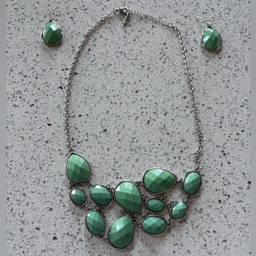 Fashion Jewelry Earring and Necklace Set